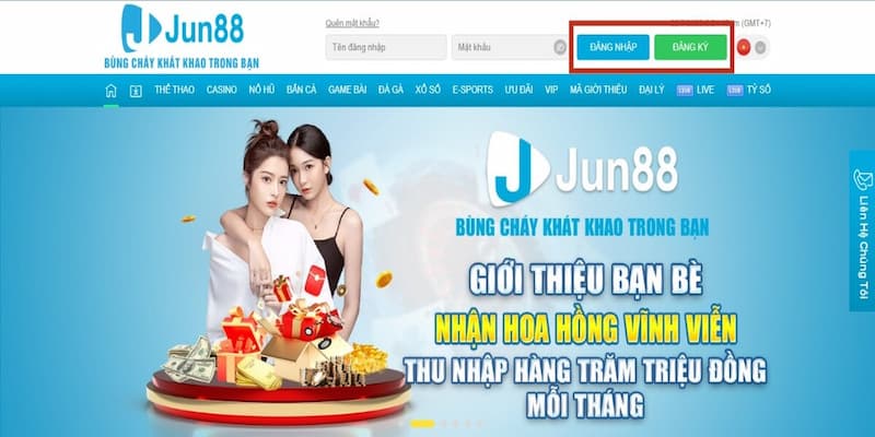 Đăng ký jun88 duy nhất một tài khoản để trải nghiệm